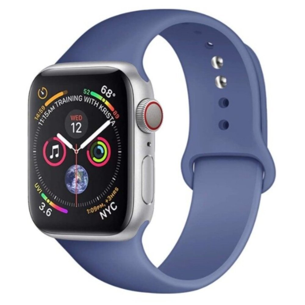 NEW[BAND] Linen Blue Sport Silicone For App…